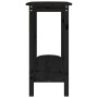 Mesa consola madera maciza de pino negro 110x40x80 cm de vidaXL, Mesas de centro - Ref: Foro24-822301, Precio: 71,72 €, Descu...