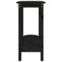 Solid black pine wood console table 110x40x80 cm by vidaXL, Coffee table - Ref: Foro24-822301, Price: 70,98 €, Discount: %