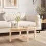 Mesa de centro de madera maciza de pino 87x48x35 cm de vidaXL, Mesas de centro - Ref: Foro24-822322, Precio: 44,93 €, Descuen...
