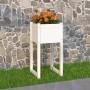 Jardinera madera maciza de pino blanco 40x40x81 cm de vidaXL, Maceteros y jardineras - Ref: Foro24-822124, Precio: 45,65 €, D...