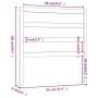 Cabecero de cama madera maciza de pino 95x4x100 cm de vidaXL, Cabeceros y pies de cama - Ref: Foro24-822232, Precio: 22,49 €,...