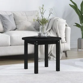 Mesa de centro de madera maciza de pino negro Ø 55x45 cm de vidaXL, Mesas de centro - Ref: Foro24-822331, Precio: 39,59 €, De...