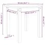 Mesa de centro de madera maciza de pino negro Ø 55x45 cm de vidaXL, Mesas de centro - Ref: Foro24-822331, Precio: 39,59 €, De...