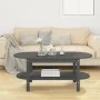 Couchtisch aus massivem grauem Kiefernholz, 110 x 55 x 45 cm von vidaXL, Couchtisch - Ref: Foro24-822289, Preis: 96,03 €, Rab...