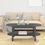 Mesa de centro de madera maciza de pino gris 110x55x45 cm de vidaXL, Mesas de centro - Ref: Foro24-822289, Precio: 97,25 €, D...