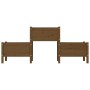 Jardinera de madera de pino maciza marrón miel 178,5x44x75 cm de vidaXL, Maceteros y jardineras - Ref: Foro24-822250, Precio:...