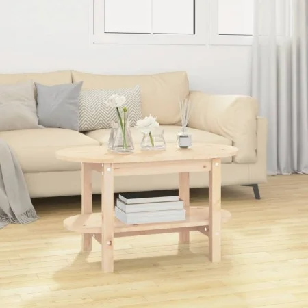 Mesa de centro de madera maciza de pino 80x45x45 cm de vidaXL, Mesas de centro - Ref: Foro24-822292, Precio: 68,69 €, Descuen...
