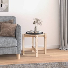 Mesa de centro de madera maciza de pino Ø52,5x45 cm de vidaXL, Mesas de centro - Ref: Foro24-822307, Precio: 30,84 €, Descuen...