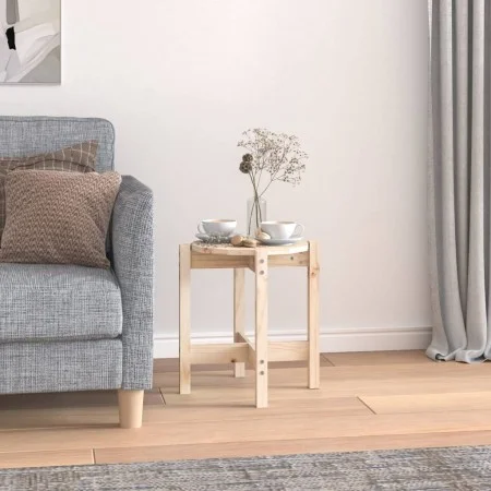 Solid pine wood coffee table Ø 42.5x45 cm by vidaXL, Coffee table - Ref: Foro24-822312, Price: 30,65 €, Discount: %