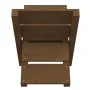 Soporte de leña madera maciza de pino marrón miel 47x39,5x48 cm de vidaXL, Accesorios para bolsas y soportes de leña - Ref: F...