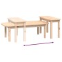 Juego de mesas de centro 2 piezas madera maciza de pino de vidaXL, Mesas de centro - Ref: Foro24-822362, Precio: 90,79 €, Des...
