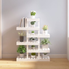Soporte para plantas madera maciza pino blanco 85x25x109,5 cm de vidaXL, Soportes para macetas - Ref: Foro24-822088, Precio: ...