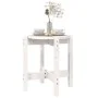 Solid white pine wood coffee table Ø42.5x45 cm by vidaXL, Coffee table - Ref: Foro24-822313, Price: 26,38 €, Discount: %