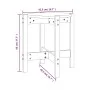 Mesa de centro de madera maciza de pino blanco Ø42,5x45 cm de vidaXL, Mesas de centro - Ref: Foro24-822313, Precio: 26,38 €, ...