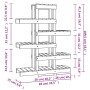 Soporte para plantas madera maciza pino blanco 85x25x109,5 cm de vidaXL, Soportes para macetas - Ref: Foro24-822088, Precio: ...