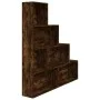 Estantería color roble ahumado 155x24x160 cm de vidaXL, Librerías y estanterías - Ref: Foro24-815360, Precio: 75,17 €, Descue...