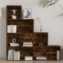 Estantería color roble ahumado 155x24x160 cm de vidaXL, Librerías y estanterías - Ref: Foro24-815360, Precio: 75,17 €, Descue...