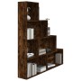Estantería color roble ahumado 155x24x160 cm de vidaXL, Librerías y estanterías - Ref: Foro24-815360, Precio: 79,65 €, Descue...