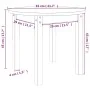 Couchtisch aus massivem Kiefernholz Ø 55x45 cm von vidaXL, Couchtisch - Ref: Foro24-822327, Preis: 40,78 €, Rabatt: %