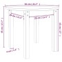 Mesa de centro de madera maciza de pino Ø 55x45 cm de vidaXL, Mesas de centro - Ref: Foro24-822327, Precio: 41,42 €, Descuent...