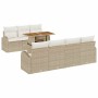 Conjunto de sofá de jardín con cojín 8 pcs beige y crema en Sofás de exterior | Comprar online en Foru.es