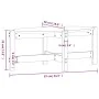 Mesa de centro de madera maciza de pino negro 87x48x35 cm de vidaXL, Mesas de centro - Ref: Foro24-822326, Precio: 36,91 €, D...
