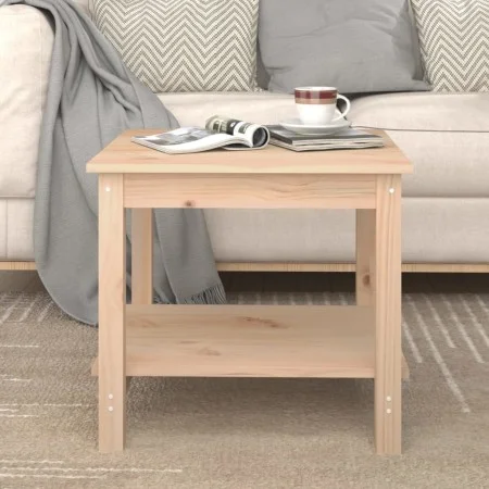 Mesa de centro de madera maciza de pino 50x50x45 cm de vidaXL, Mesas de centro - Ref: Foro24-822277, Precio: 54,80 €, Descuen...