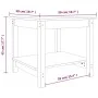 Mesa de centro de madera maciza de pino 50x50x45 cm de vidaXL, Mesas de centro - Ref: Foro24-822277, Precio: 54,80 €, Descuen...