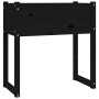Jardinera madera maciza de pino negro 78x40x81 cm de vidaXL, Maceteros y jardineras - Ref: Foro24-822136, Precio: 80,36 €, De...