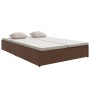 Tumbona convertible con cojines de ratán sintético marrón de vidaXL, Camas para exteriores - Ref: Foro24-317239, Precio: 353,...