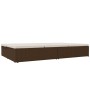 Tumbona convertible con cojines de ratán sintético marrón de vidaXL, Camas para exteriores - Ref: Foro24-317239, Precio: 353,...