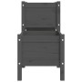 Jardinera de madera de pino maciza gris 178,5x44x75 cm de vidaXL, Maceteros y jardineras - Ref: Foro24-822249, Precio: 128,88...