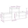 Jardinera de madera de pino maciza gris 178,5x44x75 cm de vidaXL, Maceteros y jardineras - Ref: Foro24-822249, Precio: 128,88...