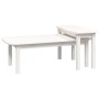 Juego de mesas de centro 2 piezas madera maciza de pino blanco de vidaXL, Mesas de centro - Ref: Foro24-822363, Precio: 78,13...