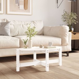 Mesa de centro de madera maciza de pino blanco 87x48x35 cm de vidaXL, Mesas de centro - Ref: Foro24-822323, Precio: 38,95 €, ...