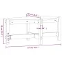 Solid white pine wood coffee table 87x48x35 cm by vidaXL, Coffee table - Ref: Foro24-822323, Price: 38,60 €, Discount: %