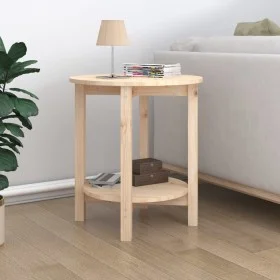 Mesa de centro de madera maciza de pino Ø55x60 cm de vidaXL, Mesas de centro - Ref: Foro24-822352, Precio: 57,14 €, Descuento: %