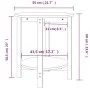 Mesa de centro de madera maciza de pino Ø55x60 cm de vidaXL, Mesas de centro - Ref: Foro24-822352, Precio: 57,14 €, Descuento: %
