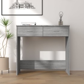 Escritorio de madera contrachapada gris Sonoma 80x40x75 cm de vidaXL, Escritorios - Ref: Foro24-815475, Precio: 54,52 €, Desc...