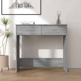 Sonoma grauer Sperrholz-Schreibtisch 80x40x75 cm von vidaXL, Schreibtische - Ref: Foro24-815475, Preis: 52,77 €, Rabatt: %