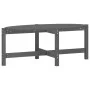 Mesa de centro de madera maciza de pino gris 118x63x45 cm de vidaXL, Mesas de centro - Ref: Foro24-822319, Precio: 51,95 €, D...