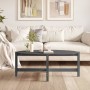 Mesa de centro de madera maciza de pino gris 118x63x45 cm de vidaXL, Mesas de centro - Ref: Foro24-822319, Precio: 51,95 €, D...