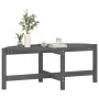 Mesa de centro de madera maciza de pino gris 118x63x45 cm de vidaXL, Mesas de centro - Ref: Foro24-822319, Precio: 51,95 €, D...