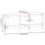 Mesa de centro de madera maciza de pino gris 118x63x45 cm de vidaXL, Mesas de centro - Ref: Foro24-822319, Precio: 51,95 €, D...
