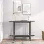 Mesa consola de madera maciza de pino gris 110x40x80 cm de vidaXL, Mesas de centro - Ref: Foro24-822299, Precio: 57,41 €, Des...