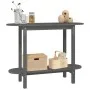 Mesa consola de madera maciza de pino gris 110x40x80 cm de vidaXL, Mesas de centro - Ref: Foro24-822299, Precio: 57,41 €, Des...