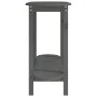 Mesa consola de madera maciza de pino gris 110x40x80 cm de vidaXL, Mesas de centro - Ref: Foro24-822299, Precio: 57,41 €, Des...