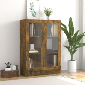 Vitrina madera contrachapada roble ahumado 82,5x30,5x115 cm de vidaXL, Librerías y estanterías - Ref: Foro24-815618, Precio: ...