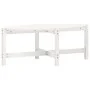 Mesa de centro de madera maciza de pino blanco 118x63x45 cm de vidaXL, Mesas de centro - Ref: Foro24-822318, Precio: 54,63 €,...
