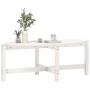 Mesa de centro de madera maciza de pino blanco 118x63x45 cm de vidaXL, Mesas de centro - Ref: Foro24-822318, Precio: 55,13 €,...